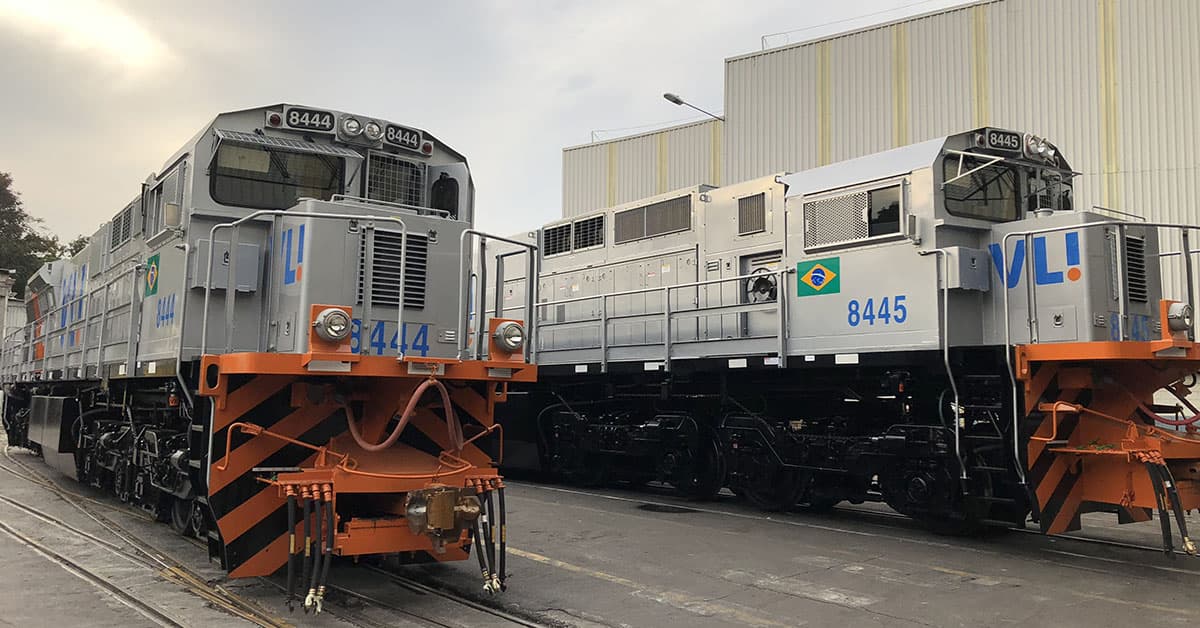 VLI recebe novas locomotivas para a Ferrovia Centro-Atlântica