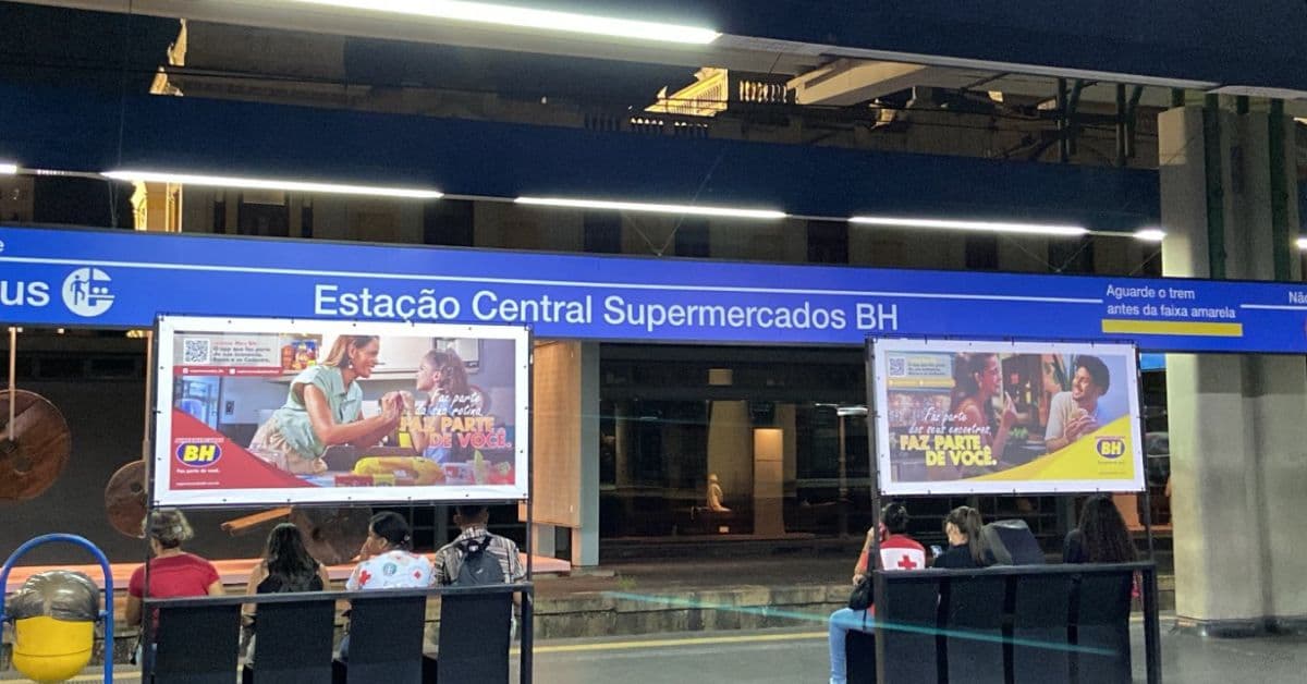 Naming right: Estação Central do metrô agora é Supermercados BH; entenda