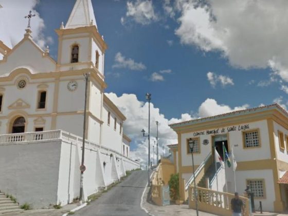 Fachada da Câmara Municipal de Santa Luzia, na Região Metropolitana de Belo Horizonte