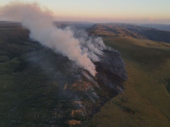 Incêndio na Serra da Canastra.