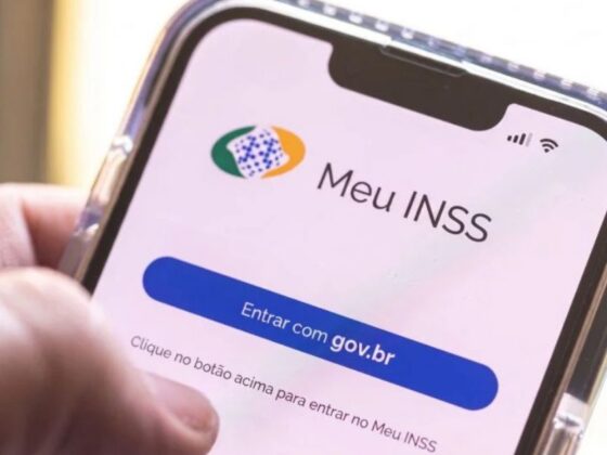 Pessoa acessando aplicativo do INSS, representando a biometria obrigatória do INSS em 2028.