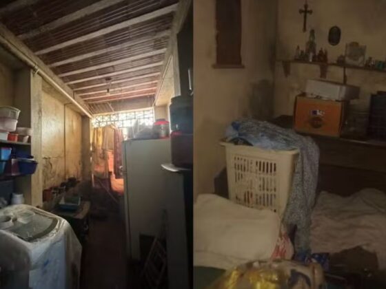 Casa onde mulheres foram encontradas em situação de trabalho escravo em BH.