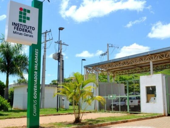 Portaria da instituição onde engenharia civil do IFMG-GV aumentou nota no MEC.