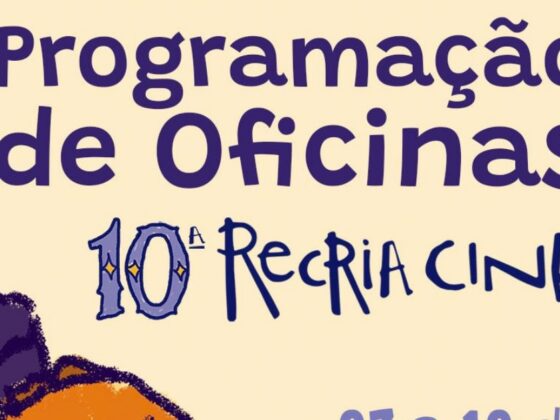 Publicação de divulgação do Recria Cine.