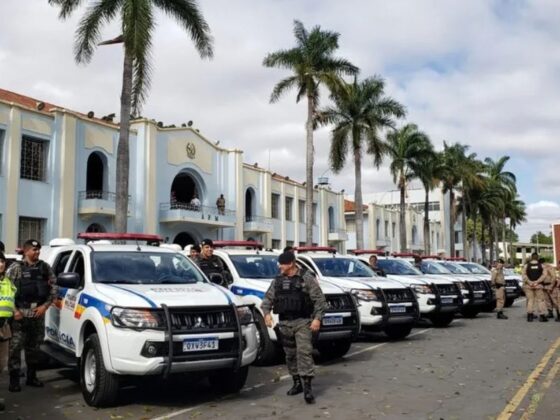 Polícia de Minas Gerais, reunida para segurança nas eleições.