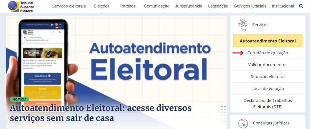 autoatendimento eleitoral