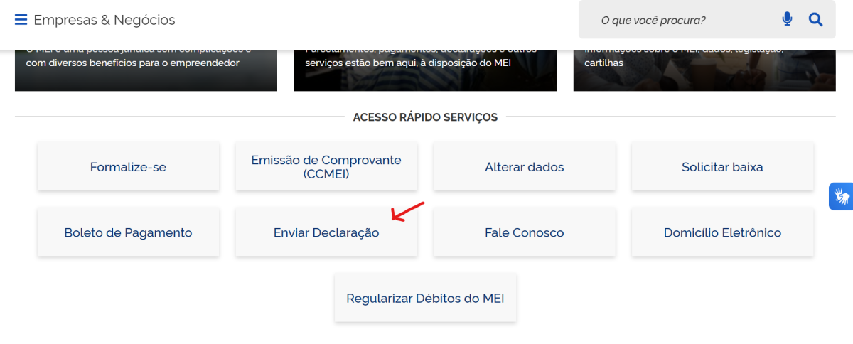 declaração mei passo a passo