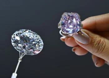 Diamantes em exibição