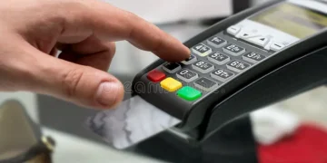 Maquininha e cartão