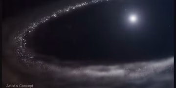 água congelada espaço
