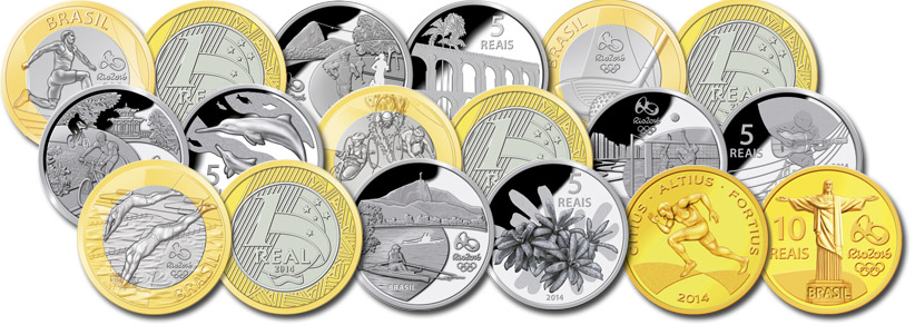 moedas olimpíadas