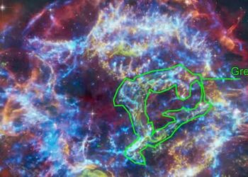 monstro verde espacial