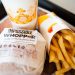 An 'Impossible Whopper' sits on a table at a Burger King restaurant in Richmond Heights, Missouri.
