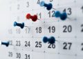 calendário feriado