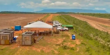 Obras no aeródromo em São Félix do Tocantins (Foto: Polícia Militar/Governo do Tocantins)