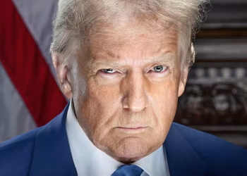 Foto oficial de Trump como 47º presidente dos Estados Unidos (Foto: Divulgação)