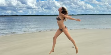 Gisele Bündchen na Bahia (Foto: Redes sociais)