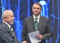 Lula e Bolsonaro no debate do 2º turno de 2022 realizado pela TV Bandeirantes (Foto: Renato Pizzutto/Band)