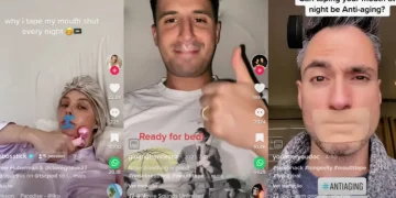 dormir com fita adesiva na boca