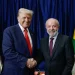 Lula e Donald Trump durante o 47ª Cúpula da Associação de Nações do Sudeste Asiático (Foto: Ricardo Stuckert/PR)