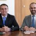 Jair Bolsonaro e Eduardo Bolsonaro (Foto: Marcos Corrêa/PR)