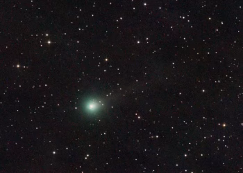Cometa C/2025 A6 (Lemmon) registrado em 17 de setembro de 2025 (Foto: Wikimedia/Domínio Público)