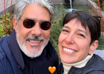 William Bonner e sua esposa, Natasha Dantas (Reprodução)