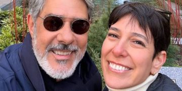 William Bonner e sua esposa, Natasha Dantas (Reprodução)