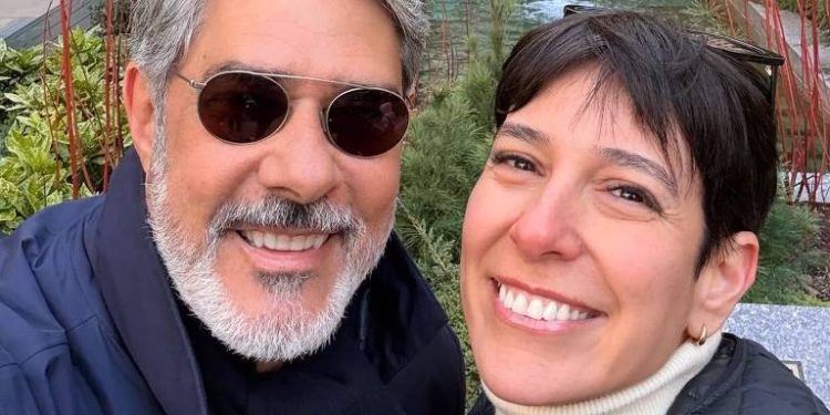 William Bonner e sua esposa, Natasha Dantas (Reprodução)