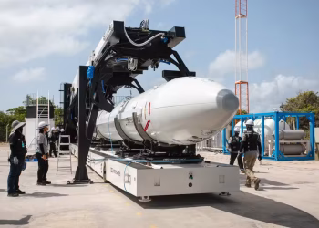 Foguete HANBIT-Nano (Foto: Divulgação / FAB)