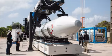 Foguete HANBIT-Nano (Foto: Divulgação / FAB)