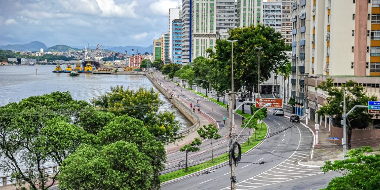 Avenida Beira-Mar, no Centro de Vitória (Foto: Leonardo Silveira/Prefeitura de Vitória)
