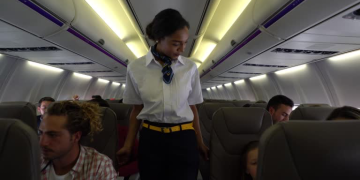 aeromoça companhia áerea