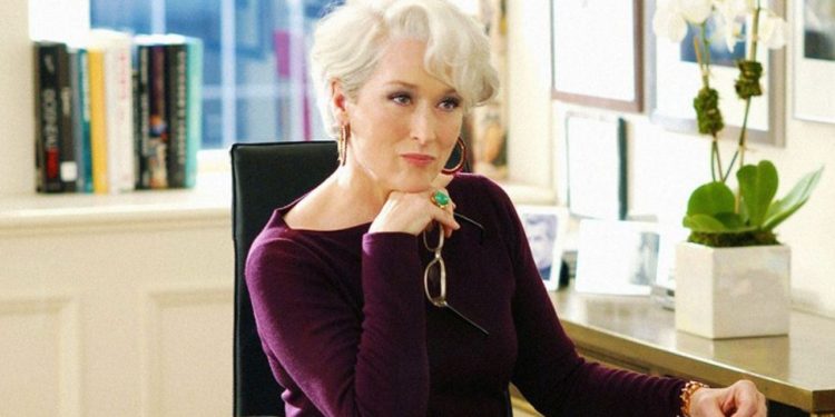 Meryl Streep como Miranda Priestly em O Diabo Veste Prada (Foto: Divulgação)