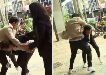 Repórter foi agredido (Imagem: Reprodução)