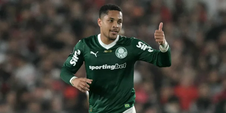 Vitor Roque, jogador do Palmeiras (Imagem: Divulgação/X Libertadores)