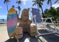Escultura remete ao Natal Tropical de Maceió (Foto: Neto Melo/ Ascom Ilumina)