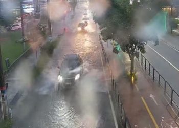 Alagamento em Florianópolis (Imagem: PMF)