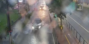 Alagamento em Florianópolis (Imagem: PMF)