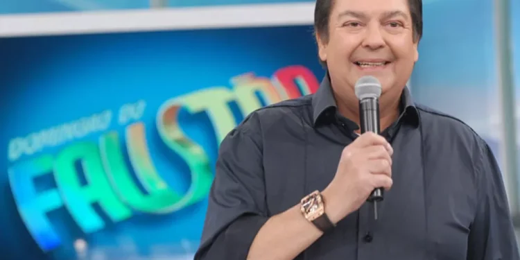Fausto Silva na TV Globo (Foto: Divulgação/TV Globo)