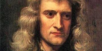 Imagem: Fragmento de retrato de Newton em 1689 feito por Godfrey Kneller