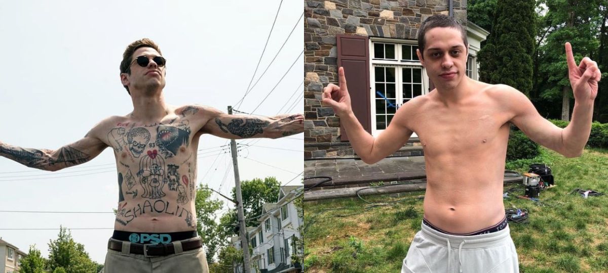 pete davidson antes e depois tatuagens