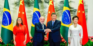 O presidente Lula e a primeira-dama, Janja, foram recebidos pelo presidente da China, Xi Jinping em 2025 (Foto: Ricardo Stuckert/PR)