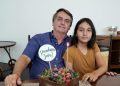 Presidente Jair Bolsonaro e a caçula Laura (Foto: Reprodução/Instagram)