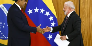 Lula e Nicolás Maduro no Palácio do Planalto em maio de 2023 (Foto: Marcelo Camargo/Agência Brasil
