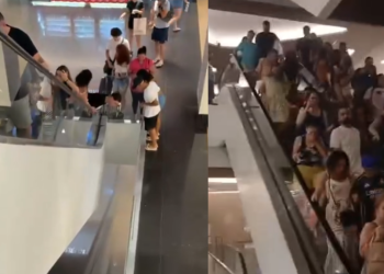 Incêndio atingiu o Shopping Tijuca (Imagem: Reprodução/Redes sociais)