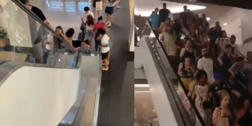 Incêndio atingiu o Shopping Tijuca (Imagem: Reprodução/Redes sociais)