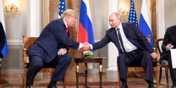 Trump e Putin (Foto: Shealah Craighead/Casa Branca)