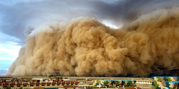 tempestade areia áfrica