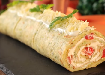 rocambole de abobrinha